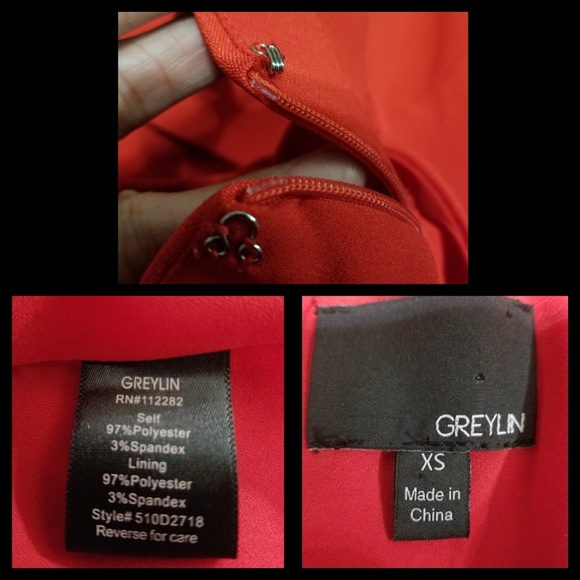 Anthro Elegant Red Dress - Picture 8 of 8